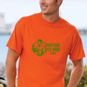 Unisex Peptide Fit Pro Soft Style Shirt White BLUE ORANGE