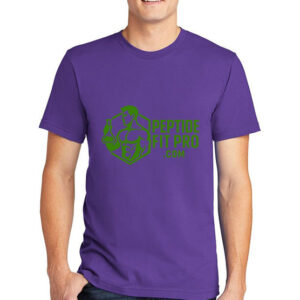 Unisex Peptide Fit Pro Soft Style Shirt White PURPLE